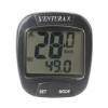 Ciclocomputer Ventura Digital, 10 Funcții, cu Fir, Gri, Viteză, Distanță, Ceas, Kilometraj Total, Rezistent la Apă
