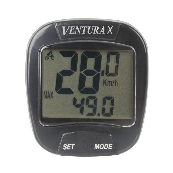 Kilometraj Ventura Digital 10 functii cu fir, culoare gri Cod:AWR2067