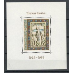 Luxembourg 1974 Mi 898 bl 9 - 50 de ani de Timbre Sociale, religie