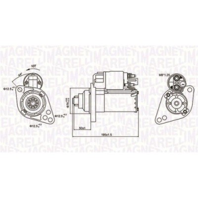 Electromotor Audi A1 (8XA), A3 (8P1), Tt (8J3); Seat Altea (5P1), Ibiza 3 (6L1), Leon (1P1); Skoda Octavia 2 (1Z3), Superb 2 (3T4), Yeti (5L), 1.4 TF foto