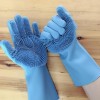 Mănuși Profesionale Spălat Vase cu Perii Integrate - Protecție M&acirc;ini, Universal, Cauciuc, Aplicare Detergent