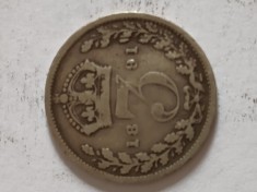 moneda argint 1891 , regina Victoria a Regatului Marii Britanii