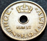 Cumpara ieftin Moneda istorica 10 ORE - NORVEGIA, anul 1937 * cod 319