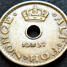 Moneda istorica 10 ORE - NORVEGIA, anul 1937 * cod 319