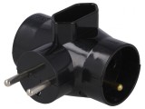 Conector Alimentare AC 3x Soclu Negru