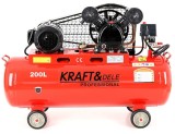 Compresor aer comprimat trifazic trifazat 200L 380V 5.9CP 690L min 8bar 2 pistoane(KD407)