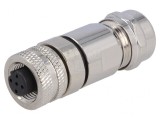 Mufă M12 5 PIN mamă B-Profibus IP67 60V
