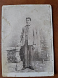 Fotografie tip CDV, tanar inceput de secol XX