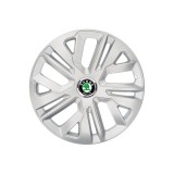 Set 4 Capace Roti 15 inchi (R15) Raven Gri, Compatibile Cu Skoda