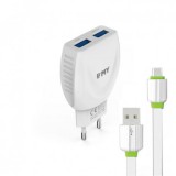 INCARCATOR RETEA EMY MY-221 (14446) 2XUSB 2,4A + CABLU DE DATE MICRO USB