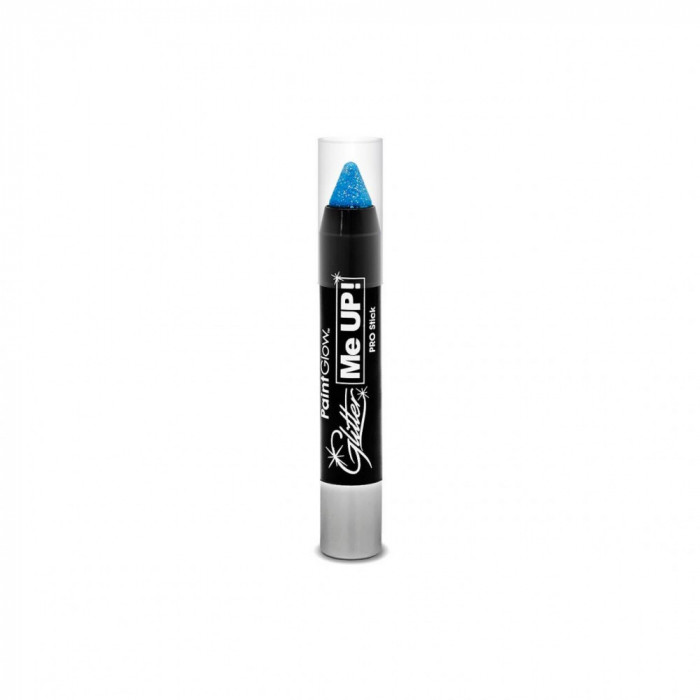 Creion cu sclipici, pentru fata si corp -UV reactiv - Ice Blue Glitter me Up! Paint Glow