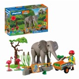 Playmobil - Promo Pack Ingrijitor zoo cu elefant