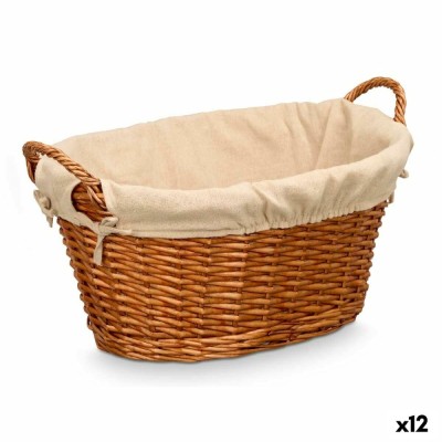 Coș Multifuncțional Kipit Natural Poliester Bumbac răchită (12 Unități) foto