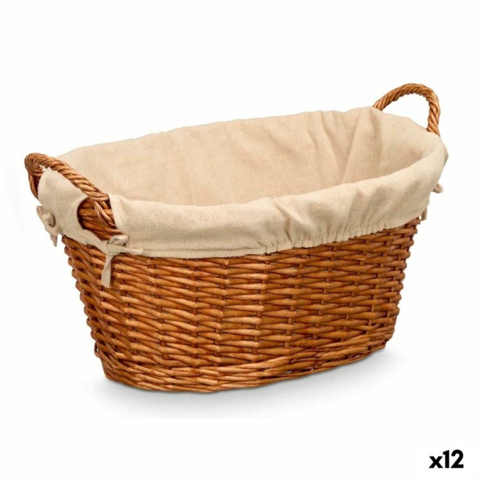 Coș Multifuncțional Kipit Natural Poliester Bumbac răchită (12 Unități)