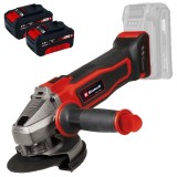 Einhell TE-AG 18/115-2 Li PXC + Twinpack - Polizor unghiular 115 mm + Set 2 acumulatori Li-Ion 18 V 4 Ah