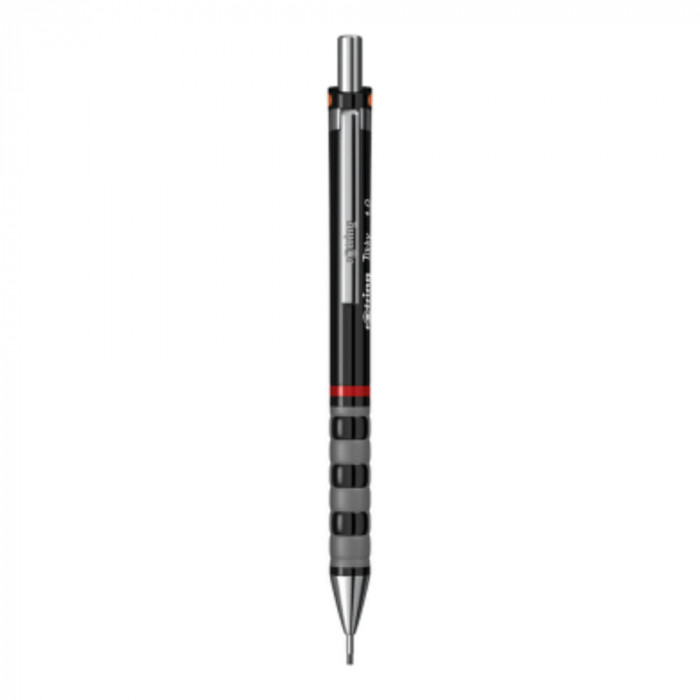 Creion Mecanic Tikky Rotring, Mina 1 mm, Negru, Corp din Plastic, Radiera, Creion Mecanic Tikky, Creioane Mecanice Tikky, Creion Mecanic pentru Scris,