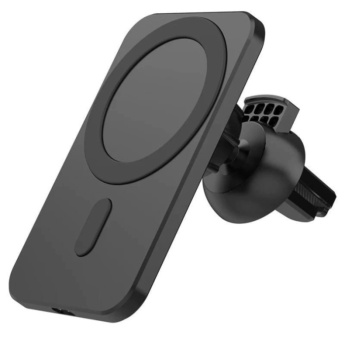 Suport auto cu incarcare wireless tip magsafe 15w, flippy, compatibil iphone, negru