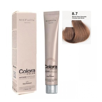 Blond deschis ciocolatiu 8.7 - Vopsea Colora MaXXelle cu extract de Goji 100 ML foto