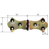 Balama Ornamentala Pentru Cufere 51x38mm