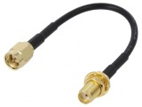 Cablu SMA tată - SMA mamă drept 100mm