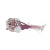 Cumpara ieftin Ornament de brad Pink-Purple Bird 15 cm, Inart