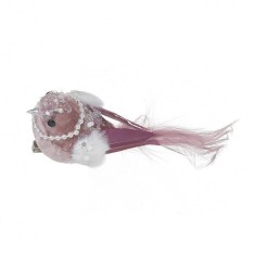 Ornament de brad Pink-Purple Bird 15 cm