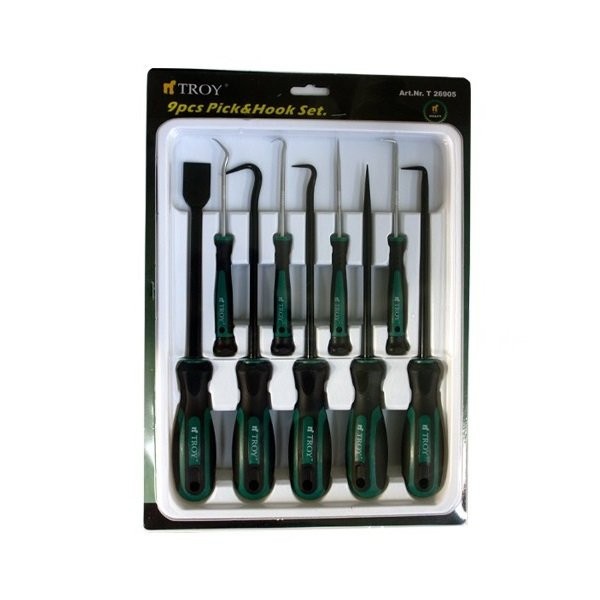 Set carlige pentru montare si demontare Troy 26905, 9 piese