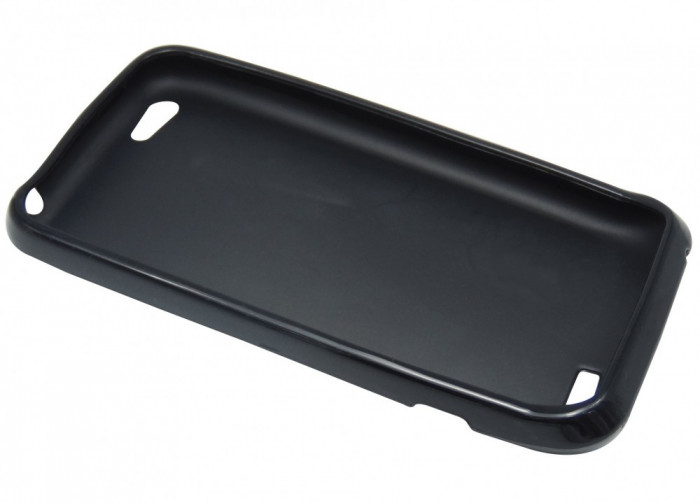 Husa silicon X-case neagra pentru HTC One V