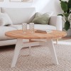VidaXL Blat de masă rotund, &Oslash;90x2,5 cm, lemn masiv de fag 355940