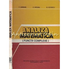 Analiza Matematica - P. Hamburg, P. Mocanu, N. Negoescu