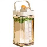 Dispenser Portabil pentru Băuturi eMazing, 3.5 Litri, cu Duză de Deschidere/&Icirc;nchidere, Filtru, M&acirc;ner și Gradare, Dimensiuni 29.7 x 14.1 x 14.4 cm, Pla