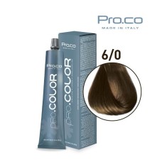 Vopsea de par 6/0 Blond inchis natural Pro.co, 100ml