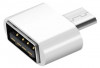 Adaptor USB A - MicroUSB, 1,8 x 1,8 x 0,9 cm, alb, Pro Cart