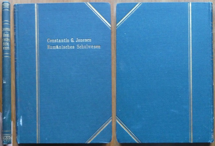 C-tin G. Jonescu, Sistemul școlar rom&acirc;nesc, 1910, autograf catre Spiru Haret