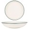 Rinart Farfurie ad&acirc;ncă - Green Edge - Porţelan - 25 cm (1300cc) - set de 6