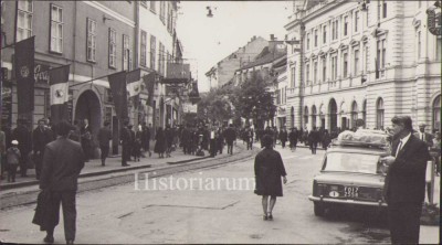 HST P2/528 Poză centrul orașului Sibiu 1968 foto