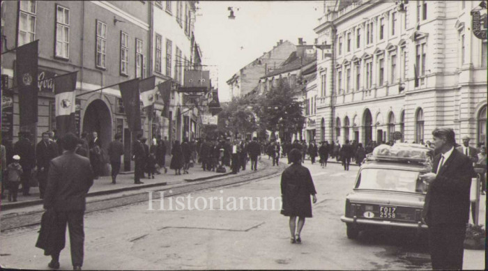HST P2/528 Poză centrul orașului Sibiu 1968