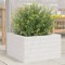 vidaXL Jardinieră de grădină, alb, 40x40x23 cm, lemn masiv de pin 847179