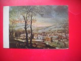 HOPCT 14979 PEISAJ DE IARNA -DENIS VAN ALSLOOT 1570-1626 ROMANIA -- CP PICTURA - -CIRCULATA