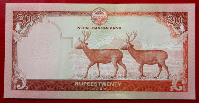 Nepal 20 Rupees 2020 UNC necirculata ** foto