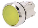 Comutator cu apăsare 22mm galben stabil