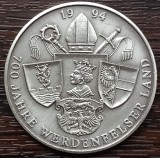 (A752) MEDALIE ARGINT GERMANIA - 700 JAHRE WERDENFELSER LAND, 14.5 GR, AG 999