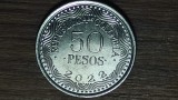 Columbia - moneda de colectie exotica - 50 pesos 2022 - AU/UNC - ursul cu ochelari
