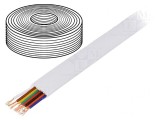 Cablu telecomunicații 8x28AWG alb 100m