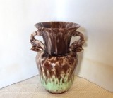 Art Deco: Vaza ceramica emailata laufglasur, anii 40 - Jasba Keramik, Germany