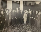 Anii 80, Foto mare Nicolae si Elena Ceausescu &icirc;n vizită oficială 24 x18 cm, arhiva Muzeul de Istorie al RSR, comunism, epoca aur, stampila verso