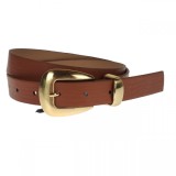 Curea dama, casual-eleganta, din piele ecologica, latime 2.5 cm, maro - CRD025M