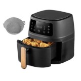Friteuza cu aer cald 8l, panou digital, 8 programe, 2400W, protectie