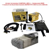 Aparat sudura CAMPION, 495 A &ndash; tehnologie 2025 + Cadou 5 kg Electrozi SUPER TIT E 6013, 2.5 x 350 mm