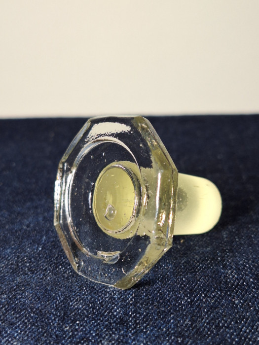 Dop din sticla pentru carafa, dop octogonal, inaltime 3.5 cm
